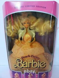 1989 Peach Pretty Barbie Doll Mattel Special Limited Edition Change Around Gown