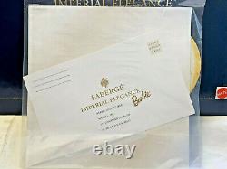 1998 Faberge Imperial Elegance Barbie Doll with Box Paperwork Limited Edition
