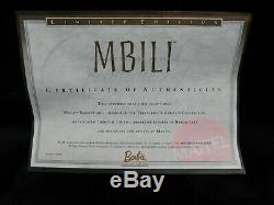 2002 Limited Edition MBILI Treasures of Africa Barbie #55287 withCOA