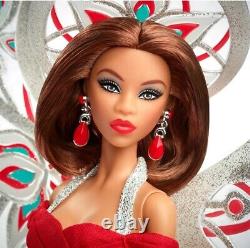 2023 Barbie Signature Bob Mackie Holiday Angel Silver & Red Gown LIMITED EDITION