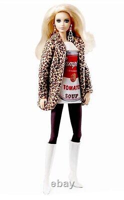 Andy Warhol Doll2015 MattelBarbie CollectorCampbell SoupSilver LabelNib