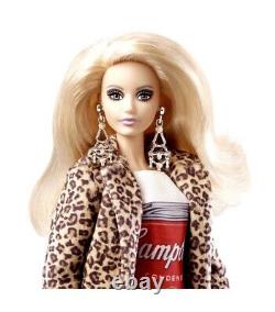 Andy Warhol Doll2015 MattelBarbie CollectorCampbell SoupSilver LabelNib