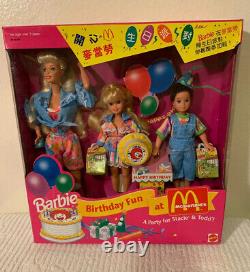 BARBIE BIRTHDAY FUN at McDONALDS, RARE ASIAN VERSION Party for Stacie & Todd