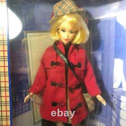 BURBERRY BLUE LABEL BARBIE doll limited edition RED coat MATTEL from JAPAN
