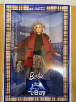 BURBERRY BLUE LABEL Barbie Doll JPN Limited Edition Red coat plush Unopened