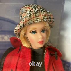 BURBERRY BLUE LABEL Barbie Doll limited Edition Red coatWinter plush NEW