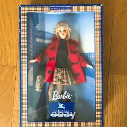 BURBERRY BLUE LABEL Barbie Doll limited Edition withBox Red coat plush