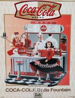 Barbie Coca-Cola Soda Fountain Playset Limited Edition 2000 Mattel 26980