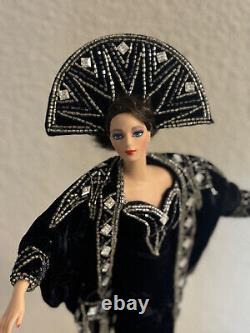 Barbie Doll Erte Stardust Limited Edition Porcelain withBox, COA, and the Stand