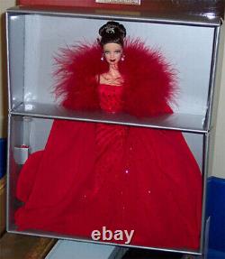 Barbie Girl Doll Ferrari NRFB Limited Edition 2001 wearing Red Gown Mattel 29608