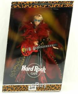Barbie Hard Rock Cafe Doll Red Flames Leopard Limited Ed Collectibles 2003