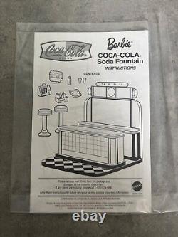 Barbie Limited Edition 2000 Mattel Coca-Cola Soda Fountain Play Set (Complete)