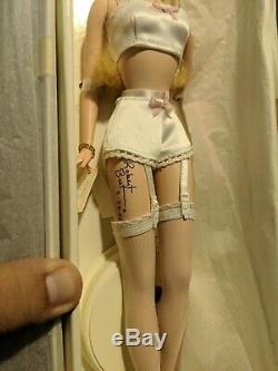 Barbie signed Robert Best Lingerie White Blonde Silkstone Doll Limited Edition