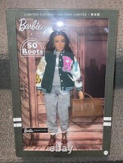 Barbie x Roots 50th Anniversary Barbie Limited Edition 2023 In Hand C of A, NRFB