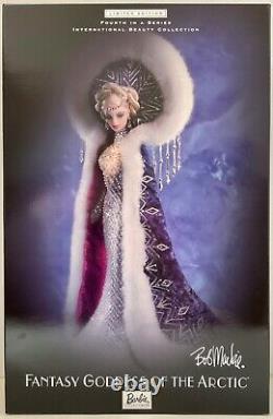 Bob Mackie Fantasy Goddess of the Arctic Barbie Doll NRFB WithSHIPPER-DOLL MINT