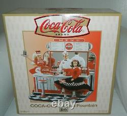Brand New COCA-COLA Soda Fountain 2000 Barbie Doll Limited Edition Mattel Toys