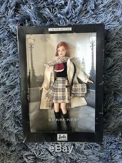 Burberry 2001 Barbie Doll NRFB, LIMITED EDITION. SKU # 29421