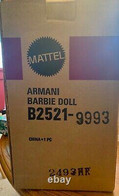 Giorgio Armani Barbie Doll Limited Edition in Shipper Box 2003 Mattel B2521 MINT