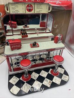 Great gift! BARBIE & KEN Coca-Cola Soda Fountain Mattel 2000 Ltd Ed With Barbie