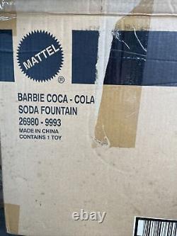 Great gift! BARBIE & KEN Coca-Cola Soda Fountain Mattel 2000 Ltd Ed With Barbie