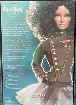 Hard Rock Cafe Barbie Doll 2007 African American Limited Gold Label Rare New