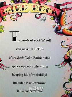 Hard Rock Cafe Barbie Doll Rockabilly 2009 Gold Label Limited