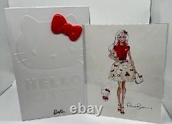 Hello Kitty Barbie Doll 2017 Limited 20,000 with Robert Best Sketch New