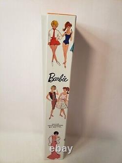 Let's Play Barbie Doll Brunette Ponytail 2011 Vintage Repro Mattel W3505 Nrfb