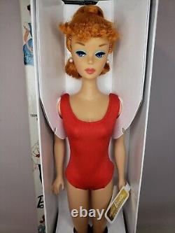 Let's Play Barbie Doll Redhead Ponytail 2011 Vintage Repro Mattel X3121 Nrfb