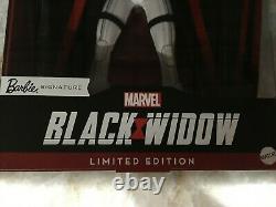 Limited Edition Black Widow Barbie Doll Nrfb 2020 Mattel Ght82