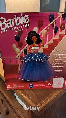MATTEL Limited Ed. Barbie for President Doll Figure NIB 1991 African American