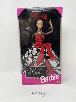 Mattel 35th Anniversary Barbie Festival Doll BRUNETTE Night Dazzle Barbie LE 420