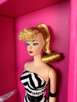 Mattel 75th Anniversary Limited Barbie Doll Signature Gold Swimsuit