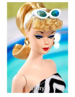 Mattel 75th Anniversary Limited Barbie Doll Signature Gold Swimsuit