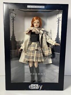 Mattel Barbie Burberry Doll Collectibles Limited Edition 2000 Figure 230422