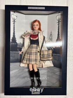 Mattel Burberry 2000 Barbie Limited Edition RED HAIR Doll Figure