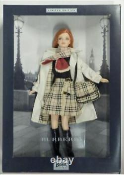 Mattel Burberry Barbie White Coat Doll 2001 Limited Edition 29421