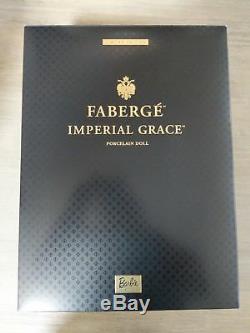NRFB 2001 Porcelain Faberge Imperial Grace Barbie Doll Limited Ed. Withshipper box