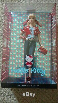 Nrfb Mattel Barbie Doll 2008 Hello Kitty Sanrio Limited Edition Pink Label