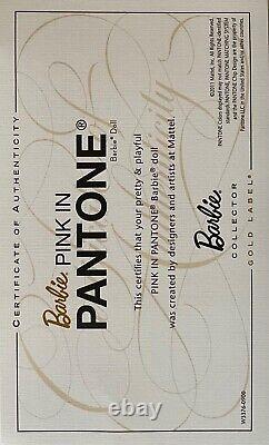 Pink in Pantone Barbie Doll Barbie Collector- Gold Label NRFB FREE SHIPPING
