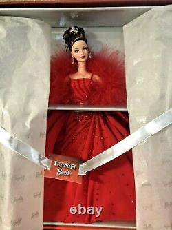 Rare- Barbie Ferrari Barbie Doll Limited Edition Red Gown NRFB # 29608