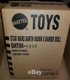 Star Wars Darth Vader x Barbie Doll Gold Label Limited Edition Rare