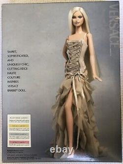 Versace Barbie Doll Gold Label Limited Edition 2004 Mattel B3457 NEW IN BOX NRFB
