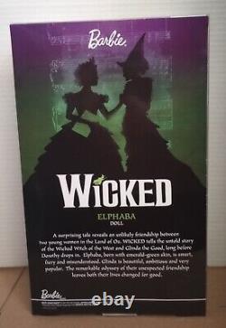 Wicked Elphaba Barbie Doll Signature Mattel 2018 FJH60 11 NIB