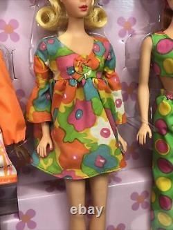 12 Mattel Barbie Doll Mod Friends Christie Stacey 1968 Ensemble Cadeau Limited Ed Onf