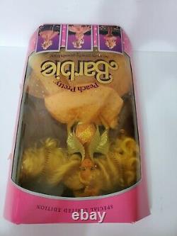 1989 Peach Pretty Barbie Doll Mattel Special Limited Edition Changer Autour De Gown