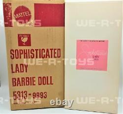 1990 Sophistiqué Lady Barbie Reproduction 1965 Porcelaine Doll Mattel 5313