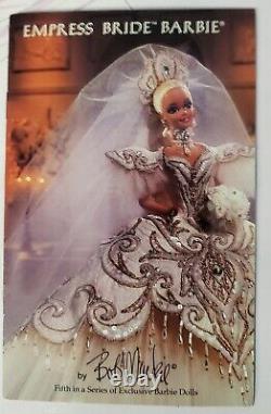 1992 Barbie Empress Mariée Doll Par Bob Mackie Limited Ed Mattel 4247 Nouveau Open Box