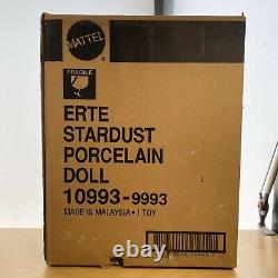 1994 Mattel Erte Stardust Porcelaine Barbie Doll 10993 Dernières Pêches En Box
