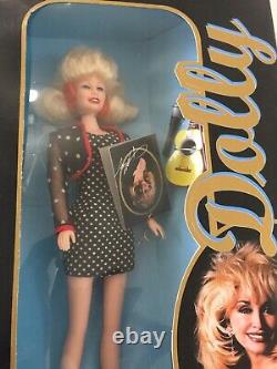 1996 Dolly Parton Wd Goldberger Edition Limitée Doll Nib Mini Robe Noire Rare